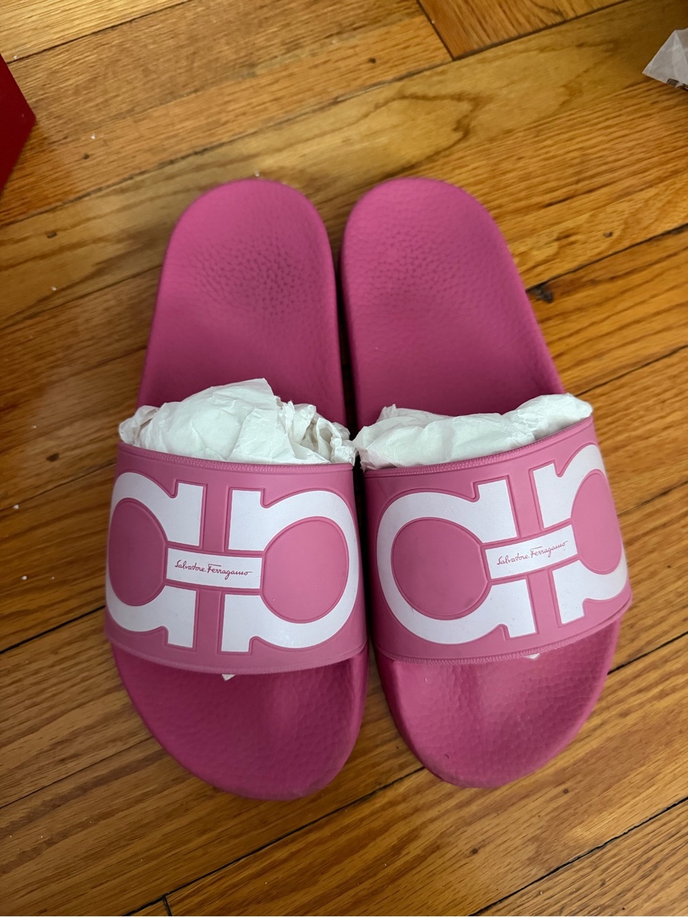 Salvatore Ferragamo Groove Pool Slides